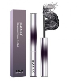 HASAIKA® Mascara métallique, Mascara Volume de maquillage épais à double effet, longue durée, anti-bavures, allongeant et rec