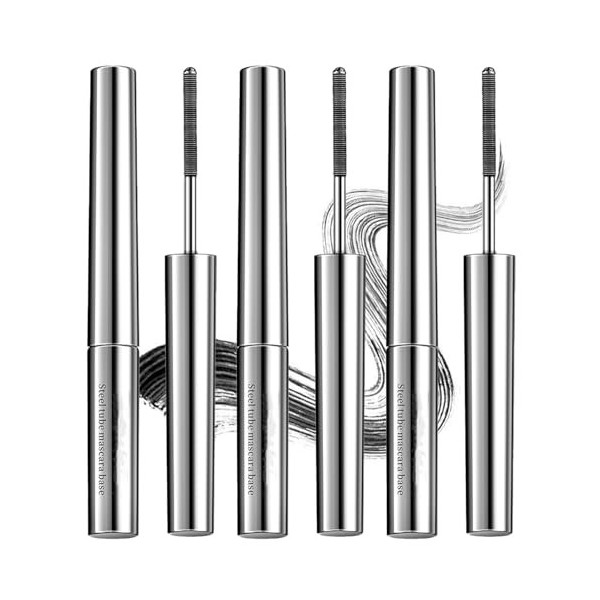 3 Pcs Mascara Métallique, Mascara à Brosse Métallique, Allonge et Courbe, Application Uniforme Sans Grumeaux, Résistant à lE