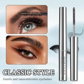 3 Pcs Mascara Métallique, Mascara à Brosse Métallique, Allonge et Courbe, Application Uniforme Sans Grumeaux, Résistant à lE