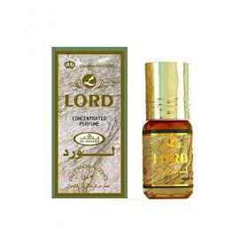 Huile Parfumée LORD 3 ml, Oud Arabe 100% Huile Sans Alcool Musc Halal Pour Homme et Femme Attar Longue Durée, Flacon Roll-on 