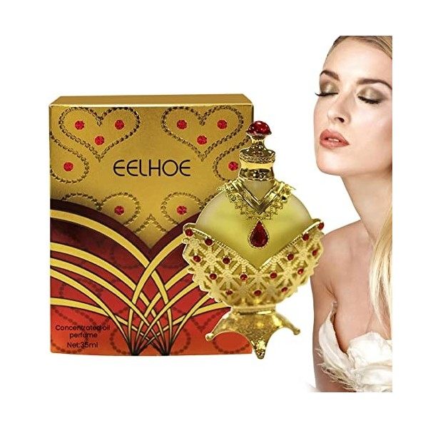 Huile de - Huile de parfum arabe 35 ml,Huile de parfum concentrée en or, parfum dor, huile dor longue durée pour femme Anlo