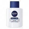 NIVEA MEN Protect et Care Baume Après-Rasage Hydratant, Soin Après-Rasage enrichi en Vitamine E et Aloe Vera, Soin visage pou