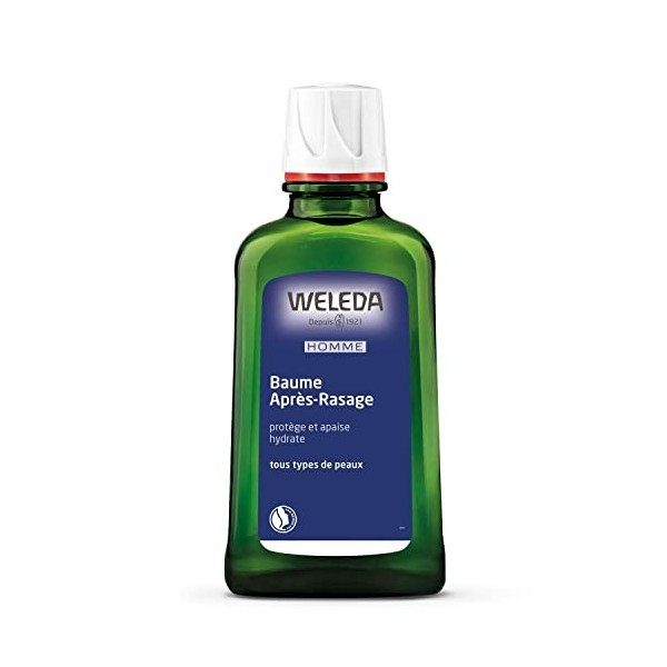 WELEDA - Baume Après-Rasage pour Homme - Tous Types de Peaux - Protège, Apaise, Hydrate - Flacon 100 ml