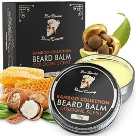 Red-Blooded Baume Barbe Homme Parfum de Cologne - Nourrit, façonne et hydrate toutes les longueurs de poils du visage, aidant