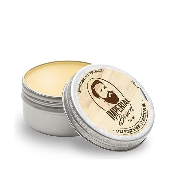 IMPERIAL BEARD - Cire à Barbe et Moustache - Entretien Barbe - Fabrication Française - 50 ml