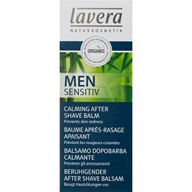 lavera Men Sensitiv Baume après-rasage apaisant - bambou bio et de laloe vera bio - Prévient les rougeurs de la peau & apais