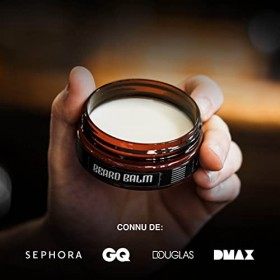 GAGNANT DU TEST 1,1 - Baume à Barbe Charlemagne - Cire à Barbe Supérieure Naturel - Crème à barbe développée par des barbiers