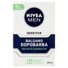 NIVEA MEN Sensitive Baume Après-rasage Extra doux en lot de 100 ml, Après-rasage pour homme avec extrait de camomille et vita