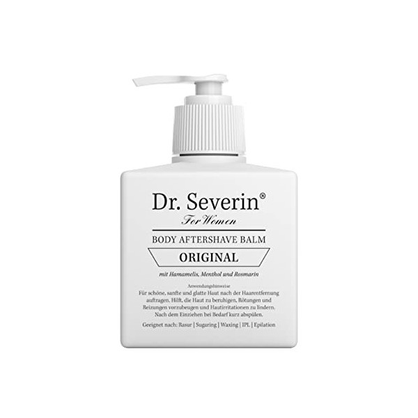 Dr. Severin® Women Original Body Baume Après-Rasage I Contre les boutons de rasage & les rougeurs I Rasage Epilation Waxing S