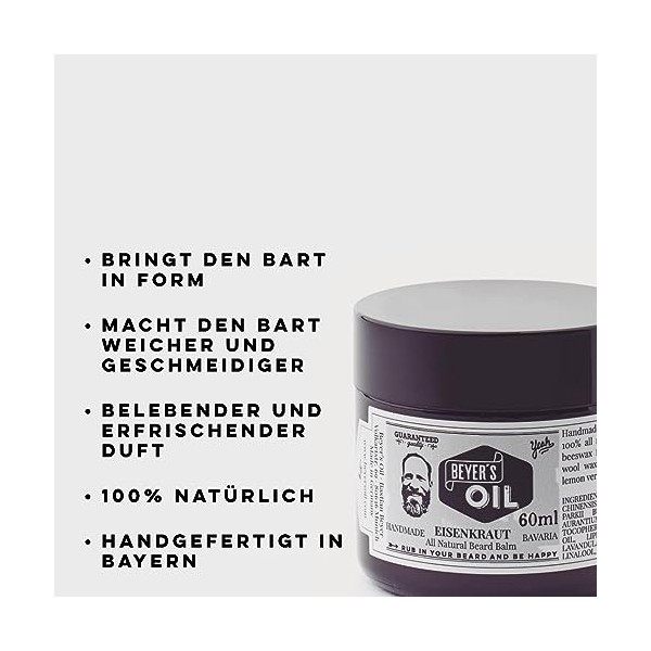 Beyers Oil Beard Balm Eisenkraut Verveine 