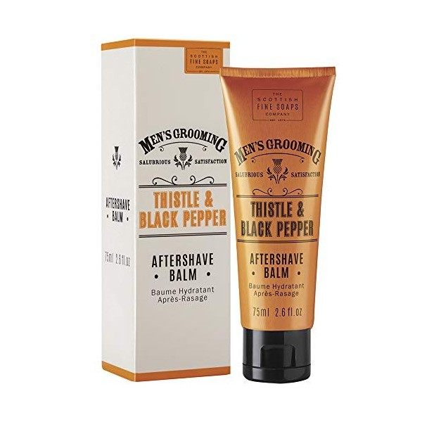 The Scottish Fine Soaps Company Mens Grooming Thistle & Black Pepper Aftershave Balm by The Scottish Fine Soaps Co