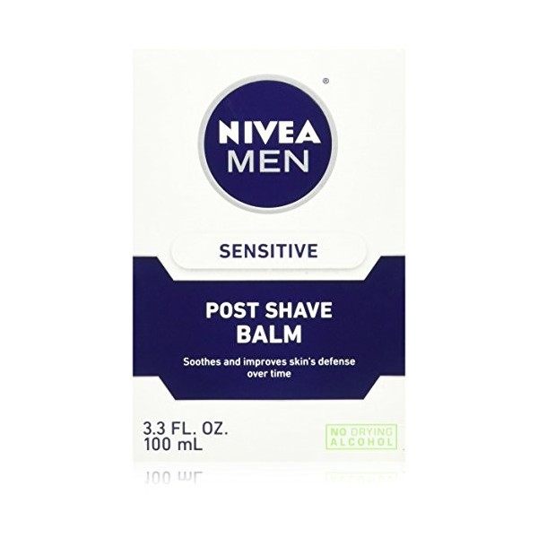 Nivea for Men Sensitive Lot de 2 baumes après-rasage Active Comfort System de 93,6 g