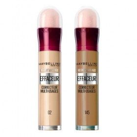 Maybelline New York - Lot de 2 Anti-cernes Fluide - Kit Correcteur & Contouring - Instant Anti-Age L’Effaceur - Teintes : Bei