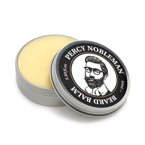 Baume à barbe par Percy Nobleman - Nouveau baume 100 % naturel revitalisant sans rinçage pour homme.