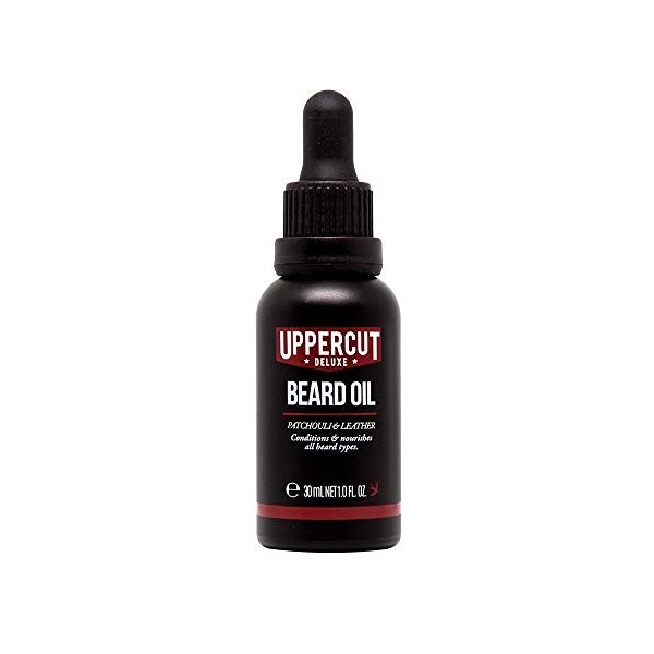 Uppercut Deluxe Beard Oil, Lightweight Beard Conditioner with Essential Oils to Nourish the Beard, Smooth Application and Lig