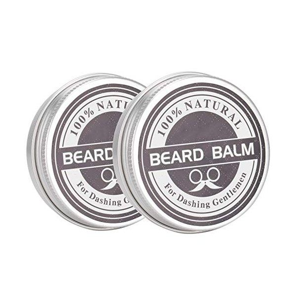 Baume à barbe 60g Crème à barbe Homme Soin de la barbe Nourrissant Anti-démangeaisons Barbe Styling Care Cream renforce et ad