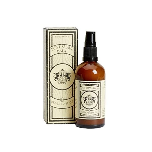 Dear Barber Mens Moisturising Post Shave Balm, Soothes Skin, Nourishing and Moisturising 100ml