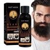 Teinture à barbe pour hommes | 30 ml Shampooing noircissant doux aux herbes naturelles | Mens Beard Care Conditioner Hydratan