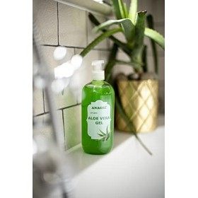 Aloe vera avec pompe doseuse - Traitement naturel de la peau après une exposition au soleil, une épilation ou le rasage 500 