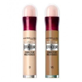 Maybelline New York - Lot de 2 Anti-cernes Fluide - Kit Correcteur & Contouring - Instant Anti-Age L’Effaceur - Teintes : Bei