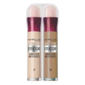 Maybelline New York - Lot de 2 Anti-cernes Fluide - Kit Correcteur & Contouring - Instant Anti-Age L’Effaceur - Teintes : Bei