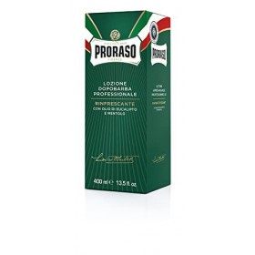 PRORASO Lotion Après Rasage Vert à lHuile dEucalyptus, 400 ml