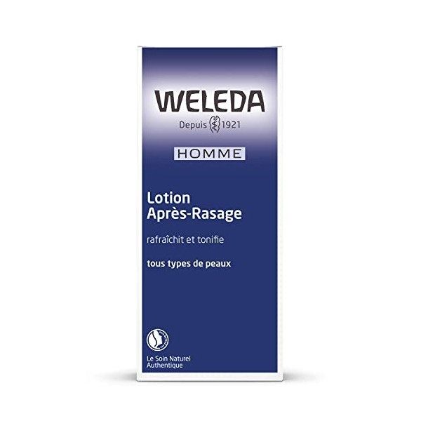 WELEDA - Lotion Après-Rasage pour Homme - Tous Types de Peaux - Rafraîchit et Tonifie - Flacon 100 ml