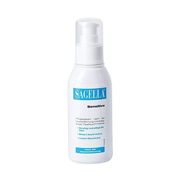 Sagella® Sensitive Baume nourrissant pour femme, prévient les crachats et les brûlures de rasage, pour une sensation agréable