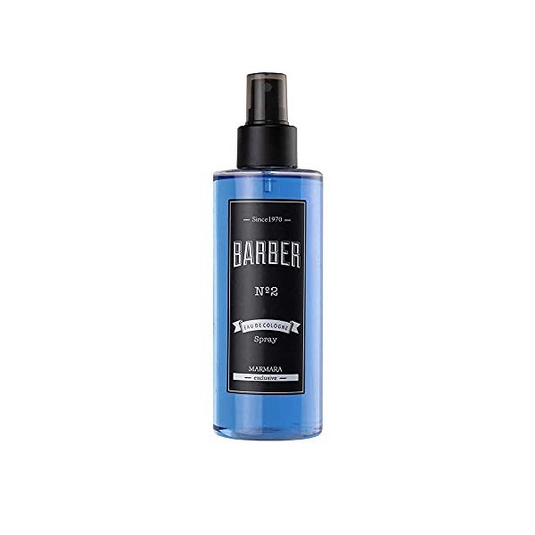 BARBER MARMARA No.2 Eau de Cologne Pump Spray Men 1x 250ml After Shave Men - Scented Water - Aftershave Men - Refreshes Coo