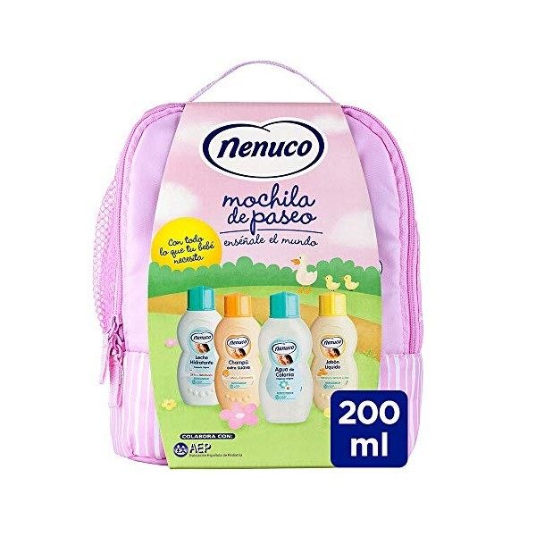 Nenuco Mochila Rosa Eau De Cologne + Savon Liquide + Shampooing + Lait Hydratant - 1 Pack