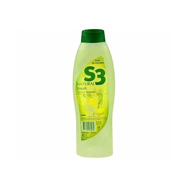 S3 Natural Fresh Eau de Cologne 600 Ml