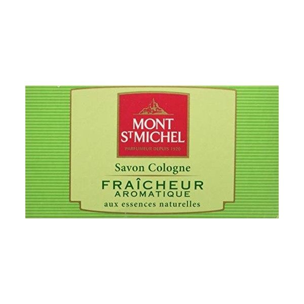 Mont St Michel - Parfumeur depuis 1920 - Savon Cologne Solide - Parfum Fraîcheur Aromatique - Le savon de 125 g