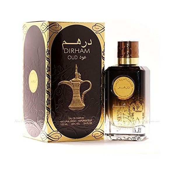 Ard Al Zaafaran Dirham Oud Eau de Parfum, musc et bois de santal, 100 ml