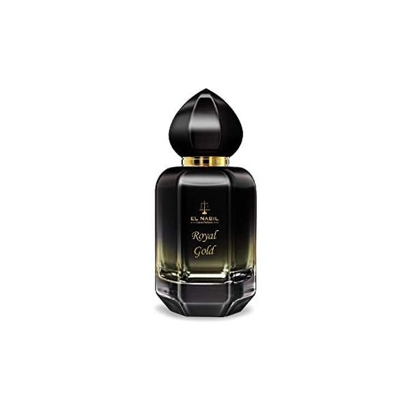 Parfum Royal Gold 50ml El Nabil, Eau de Parfum Unisexe, Parfum Arabe, Parfum Musc, Parfum Homme, Attar Femme, Musc Halal NOTE
