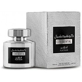 Eau de Parfum CONFIDENTIAL Platinum 100 ml Arabe Pour Homme et Femme Un Oud Parfum de Longue Durée Avec Une Touche Oriental d