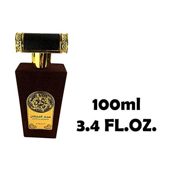 Majd Al Sultan 100 ml | Eau de Parfum Arabian | Parfum Cuir | Notes Aromatiques pour Hommes et Femmes Unisexe 