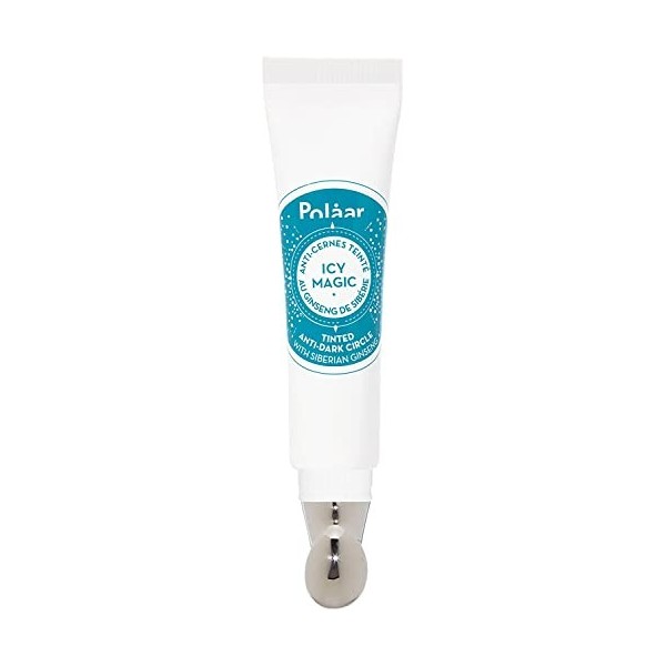 Polåar - Anti-Cernes Teinté Icy Magic au Ginseng de Sibérie - Anti-Cernes mi soin mi make-up- Applicateur métallique déconges