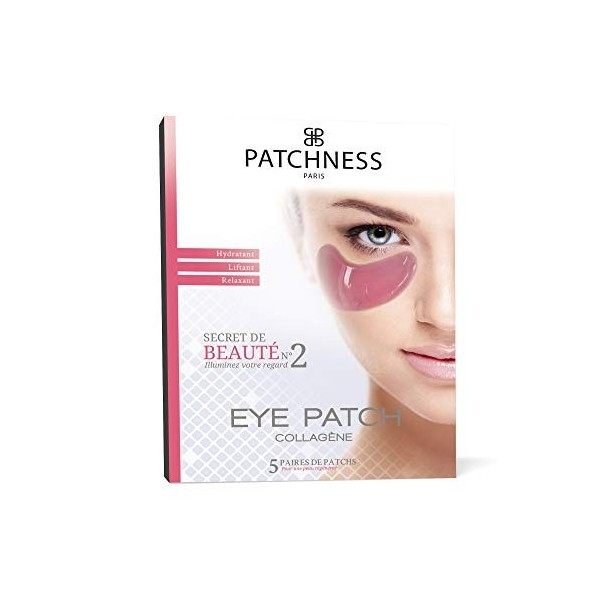 Patchness Patch Anticernes Collagène Aux Extraits de Vigne Rouge 5 Paires Rose Rose Anti-cernes / Correcteurs