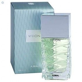Vision by Ajmal 100ml EDP for Men Bergamot Lemon Violet Floral Woodsy Musk Perfume for Him