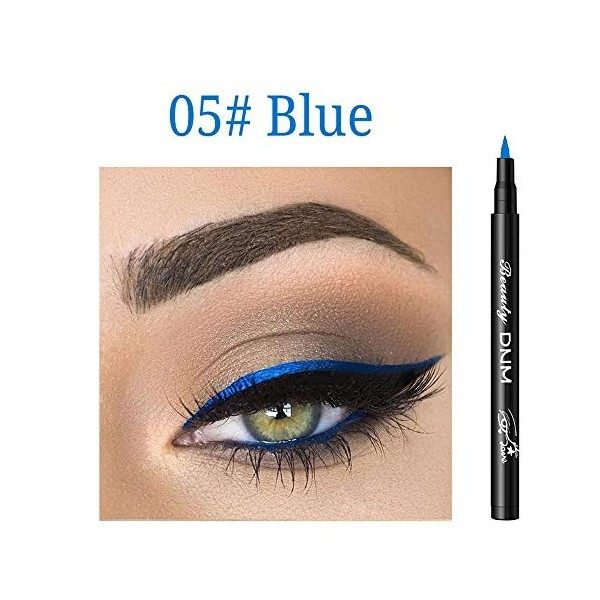 Nourich Eyeliner Métalique Brillant Liquide Impermeable Brillant Multi-couleur Adaptable Long Lasting Waterproof Sparkling Ey