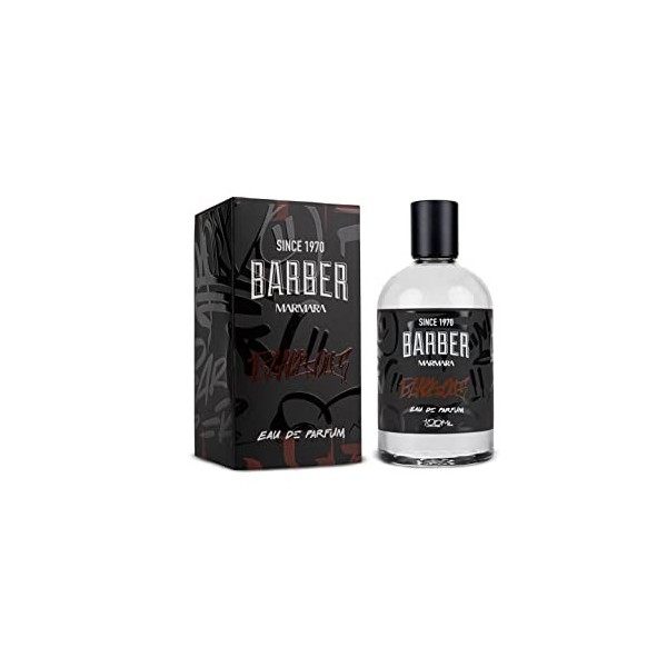 BARBER MARMARA Black OUT Eau de parfum Natural Spray Men 100 ml – Parfum pour homme – Parfum pour homme – Parfum intense long