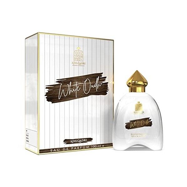 AdilQadri White Oudh Eau De Parfum Long Lasting Amber Woody Fragrance for Men & Women Attractive Gift, 100 ml