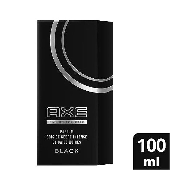 AXE Eau de Toilette Homme Black, Parfum Bois de cèdre et baies 100ml