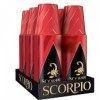 SCORPIO - Eau De Toilette Déodorant Atomiseur Rouge 150Ml - Lot De 4 - Vendu Par Lot