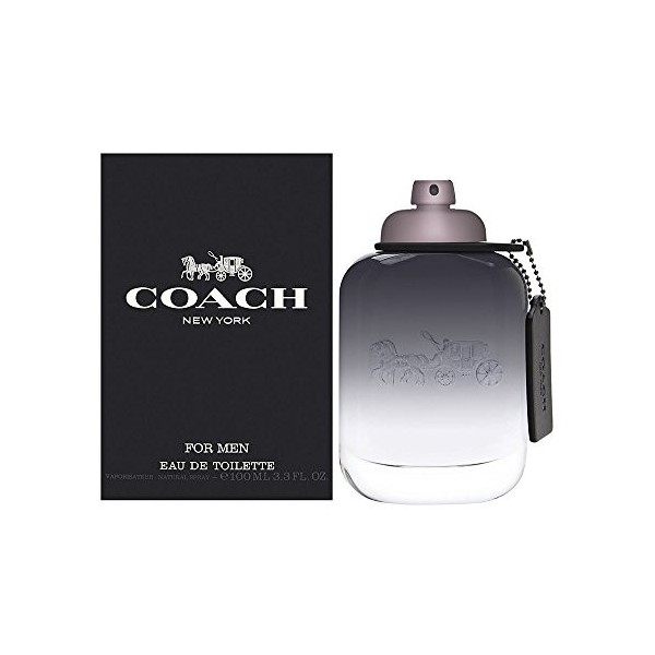 Coach New York Eau de Toilette Spray For Men, 3.3 Fl Oz