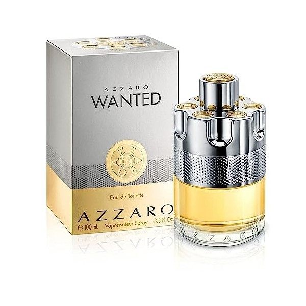 Azzaro Wanted, Eau de Toilette en Spray Vaporisateur pour Homme, Parfum Boisé Epicé, 100 ml