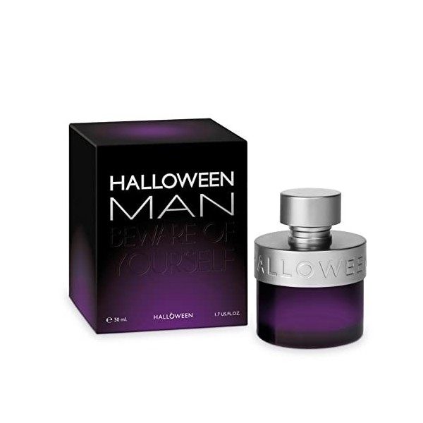 Halloween Man, Eau de Toilette pour Homme, Senteur Orientale et Fraîche, 50 ml avec Vaporisateur