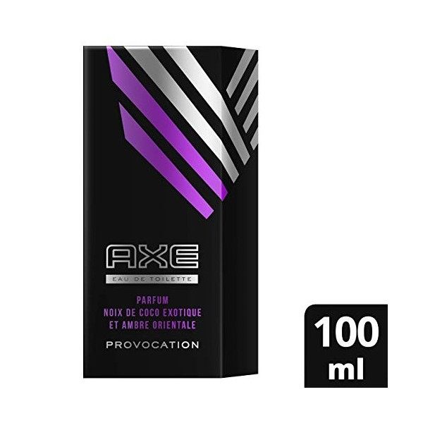 Axe Provocation, Eau de Toilette pour Homme, Parfum Noix de Coco Exotique et Ambre Oriental, 100ml