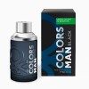 Benetton - Black from United Colors, Eau de Toilette for Men - Long Lasting - Young, Modern and Casual Fragance - Amber Woody