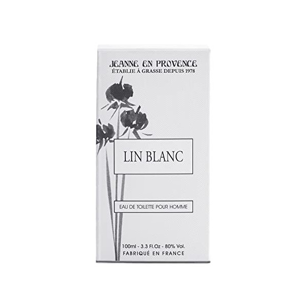 Jeanne en Provence - Lin Blanc - Eau de Toilette - Homme - Fabriqué en France - 100 ml